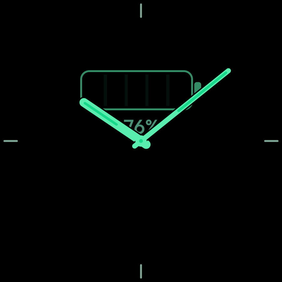 Charge watch face in always-on mode