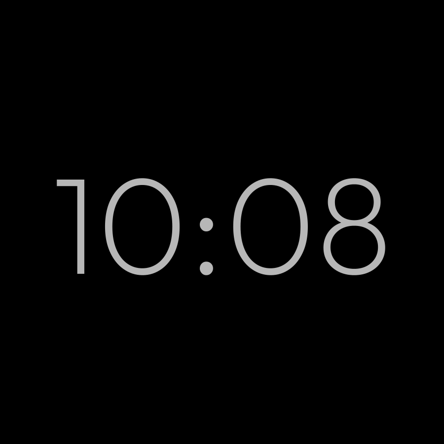 Hairline watch face in always-on mode
