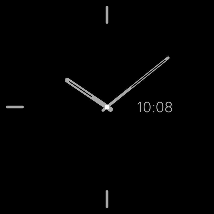 Hybrid Mini watch face in always-on mode
