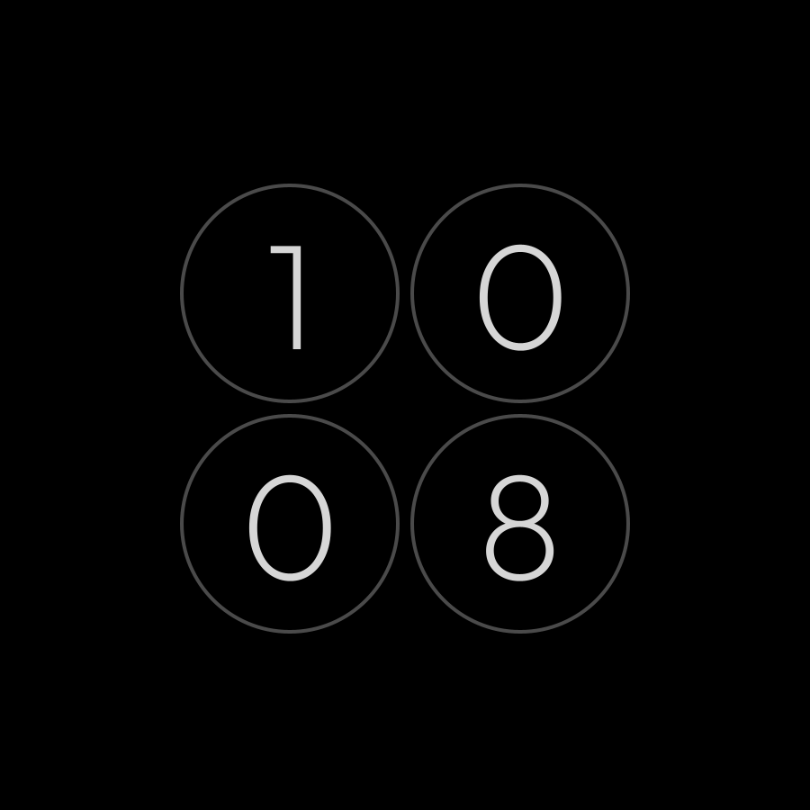 Round watch face in always-on mode