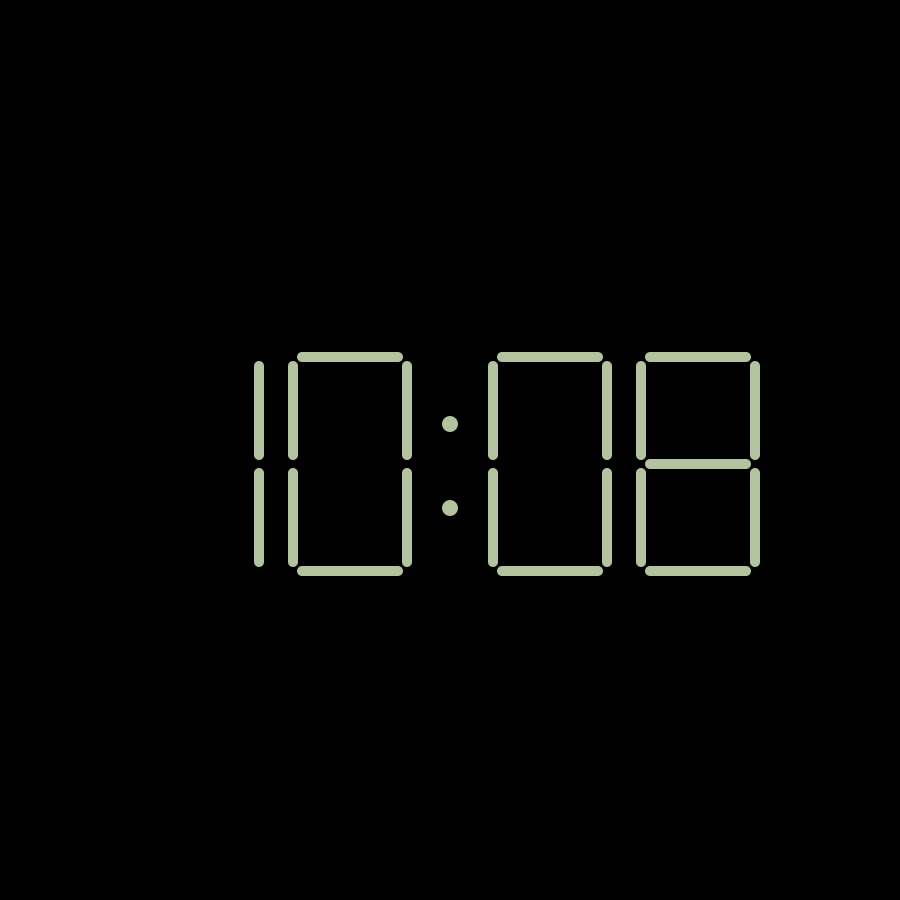LCD Classic watch face in always-on mode