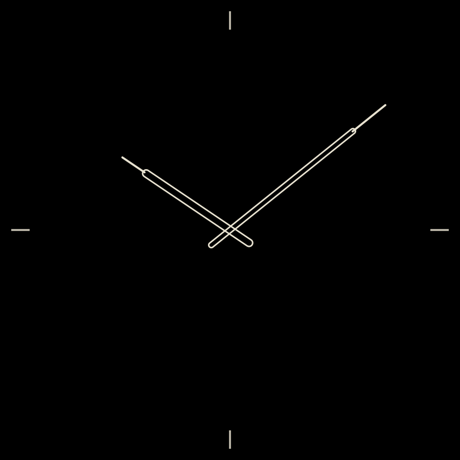 Dress watch face in always-on mode