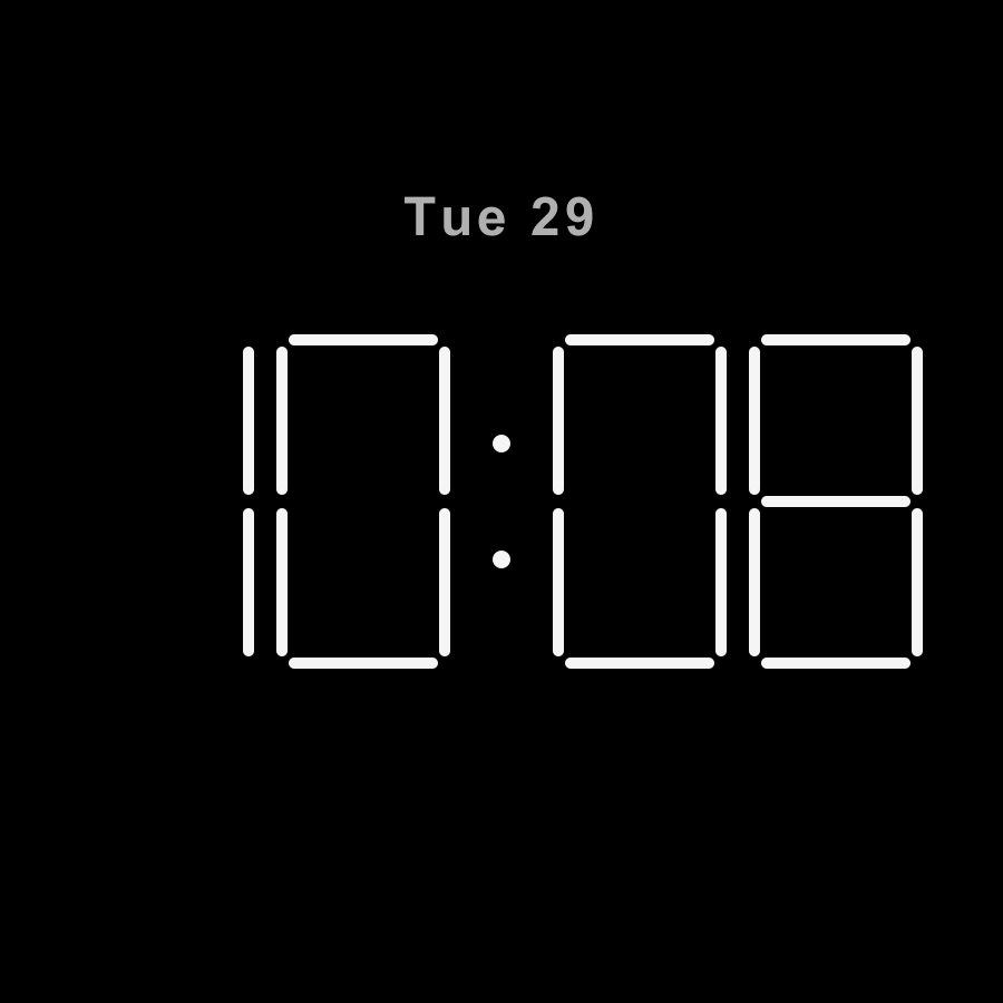 Morph watch face in always-on mode