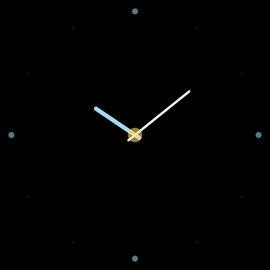 Comet watch face in always-on mode