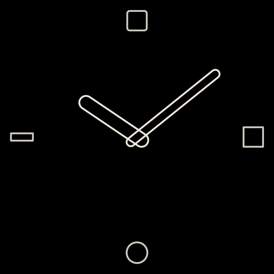 Memphis watch face in always-on mode