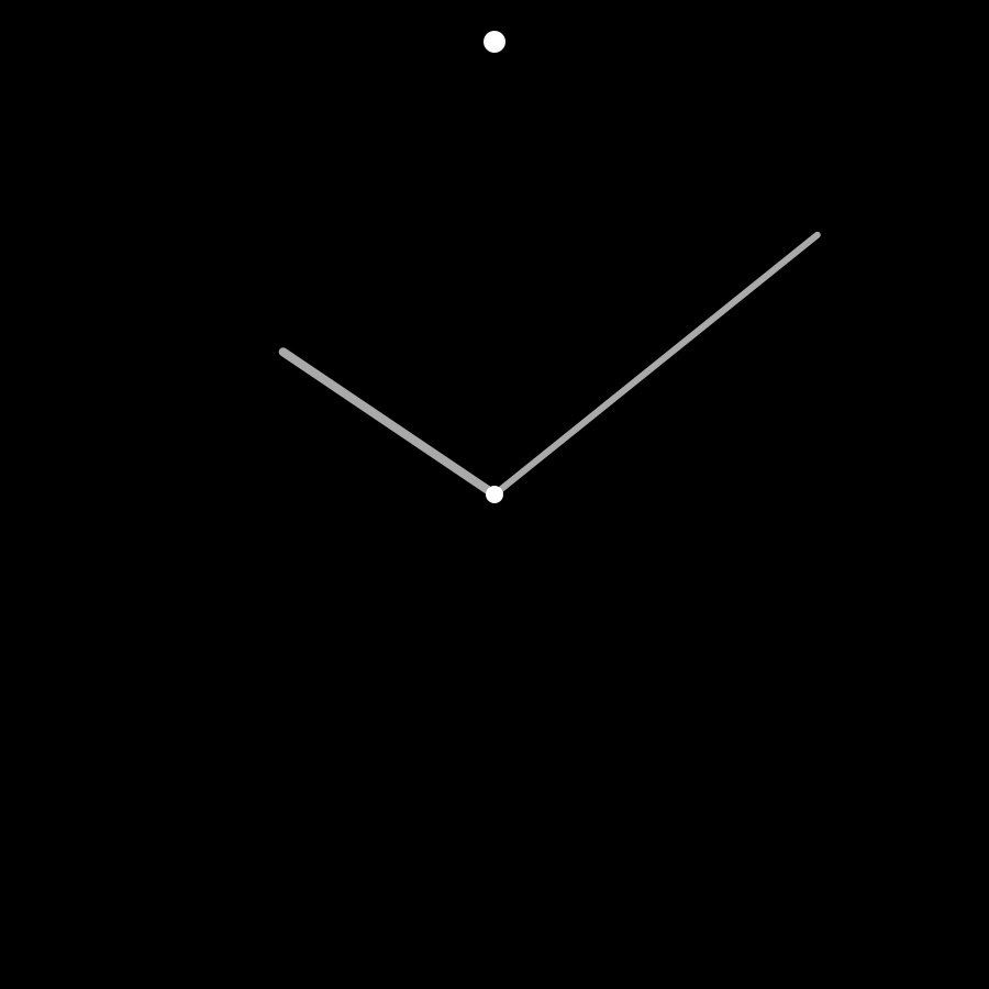 Line watch face in always-on mode