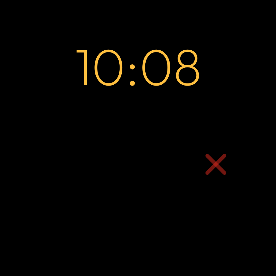 Adventure watch face in always-on mode