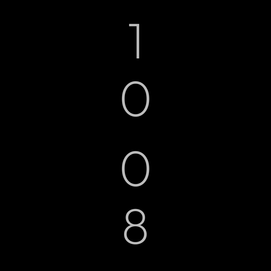 Vertical watch face in always-on mode