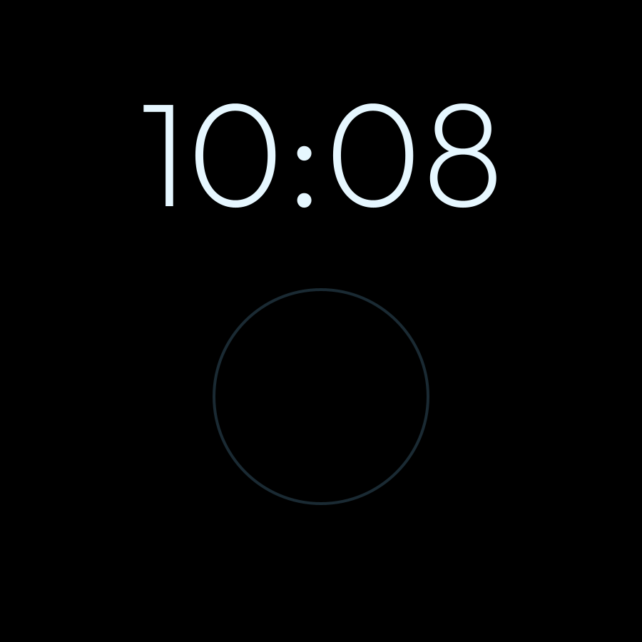 Satellite watch face in always-on mode