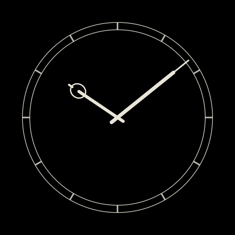 Railway watch face in always-on mode