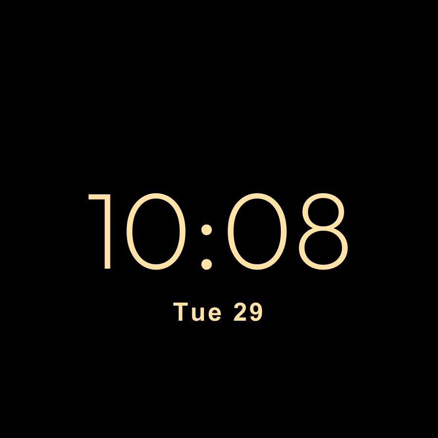 Sunny Kids watch face in always-on mode