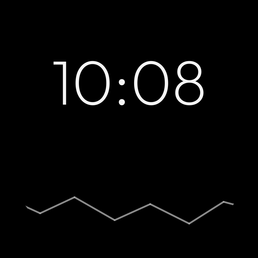 Peak watch face in always-on mode