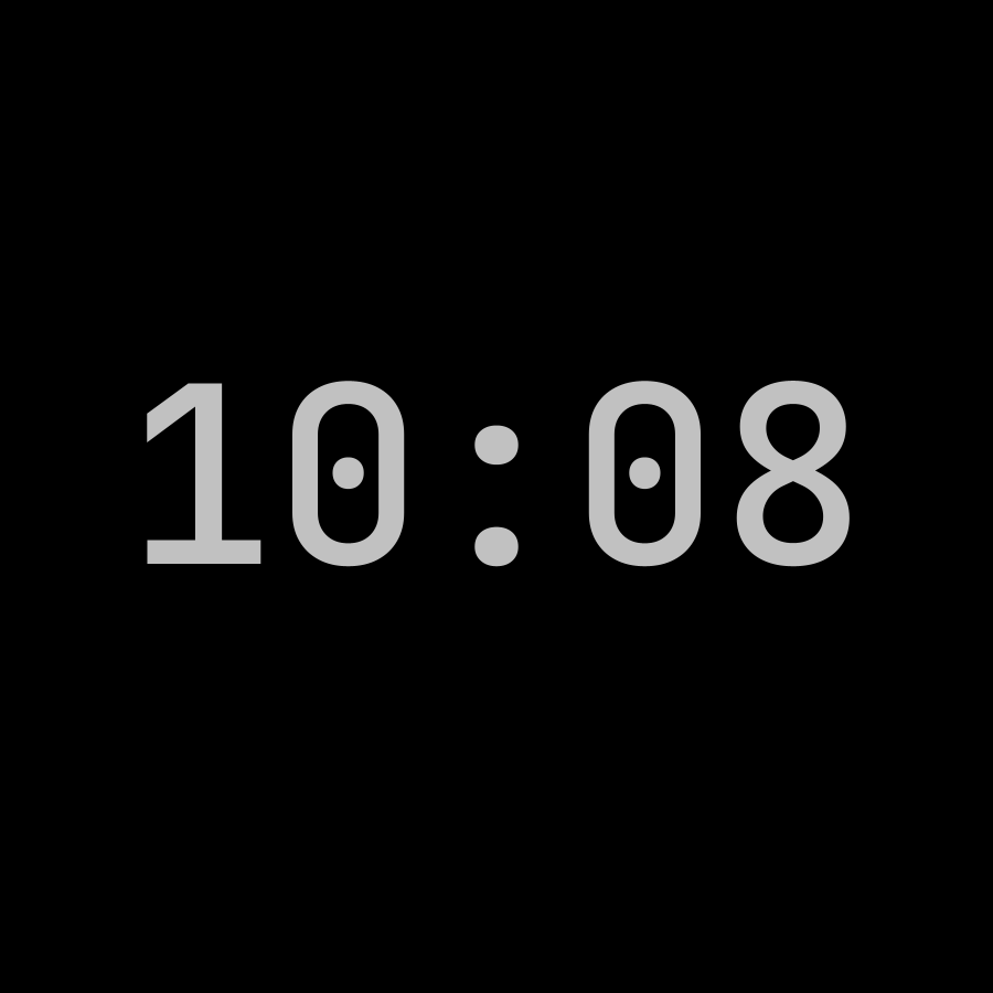 Glitch watch face in always-on mode