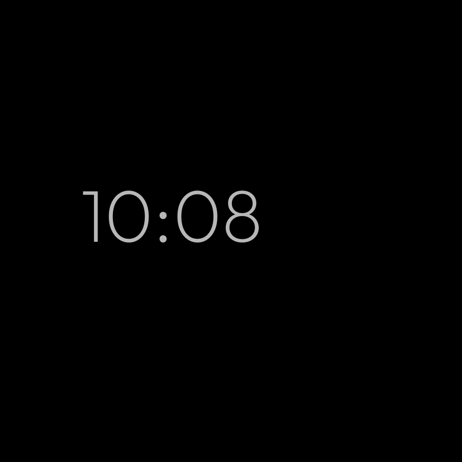 Zero Plus watch face in always-on mode