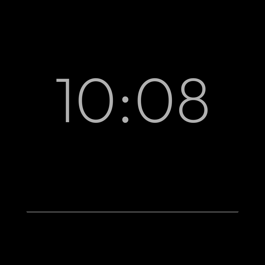 Dawn watch face in always-on mode