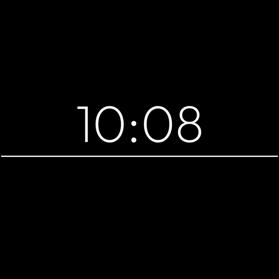 Level watch face in always-on mode