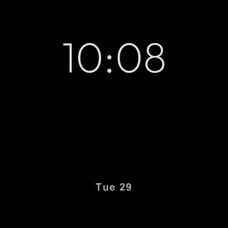 Tri watch face in always-on mode