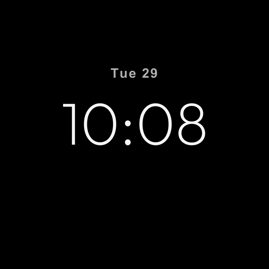Pulse Pro watch face in always-on mode