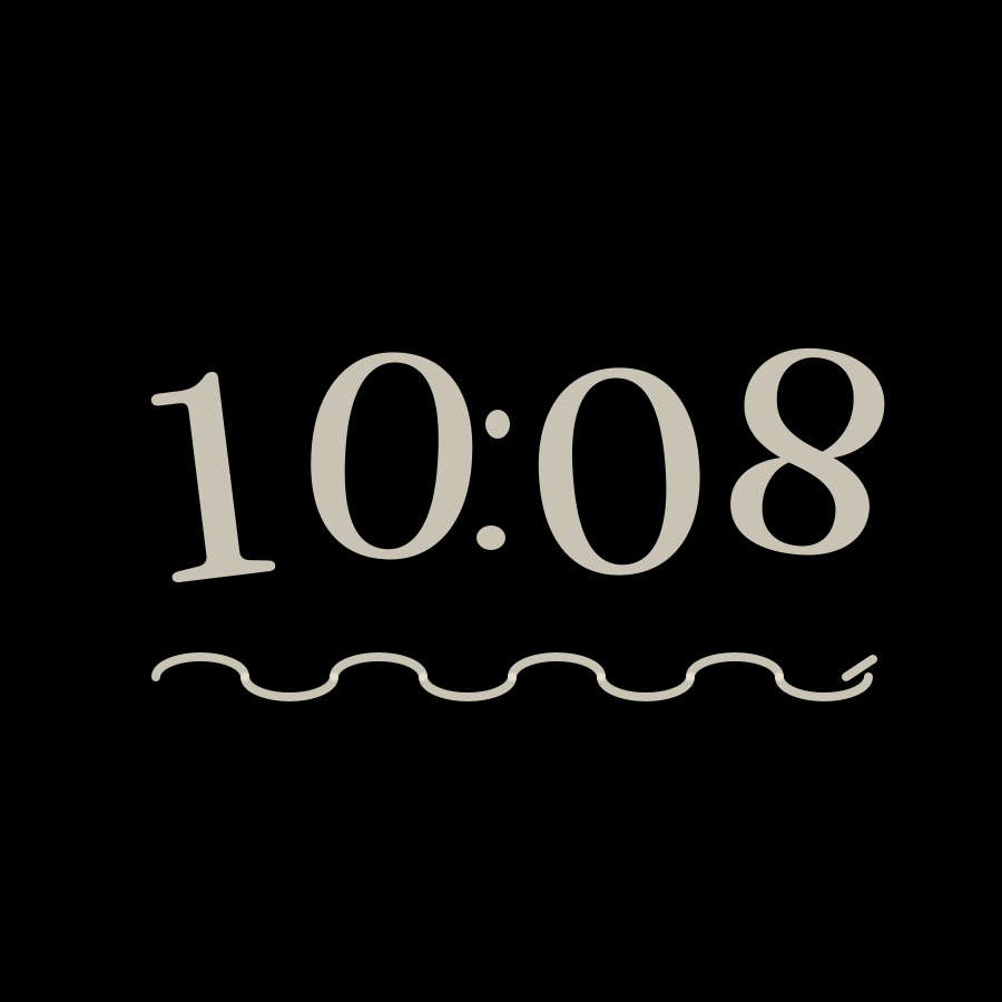 Note watch face in always-on mode