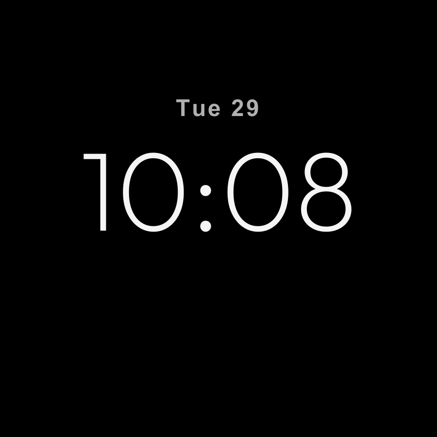 Pulse Lite watch face in always-on mode