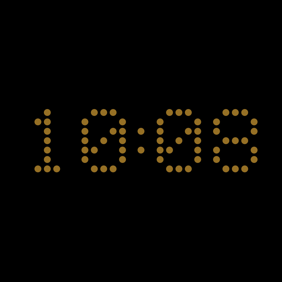 Dot Matrix watch face in always-on mode