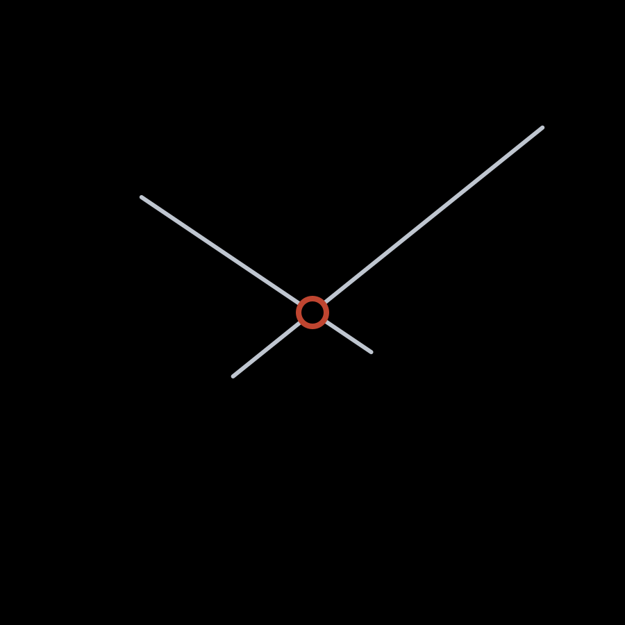 Lines watch face in always-on mode