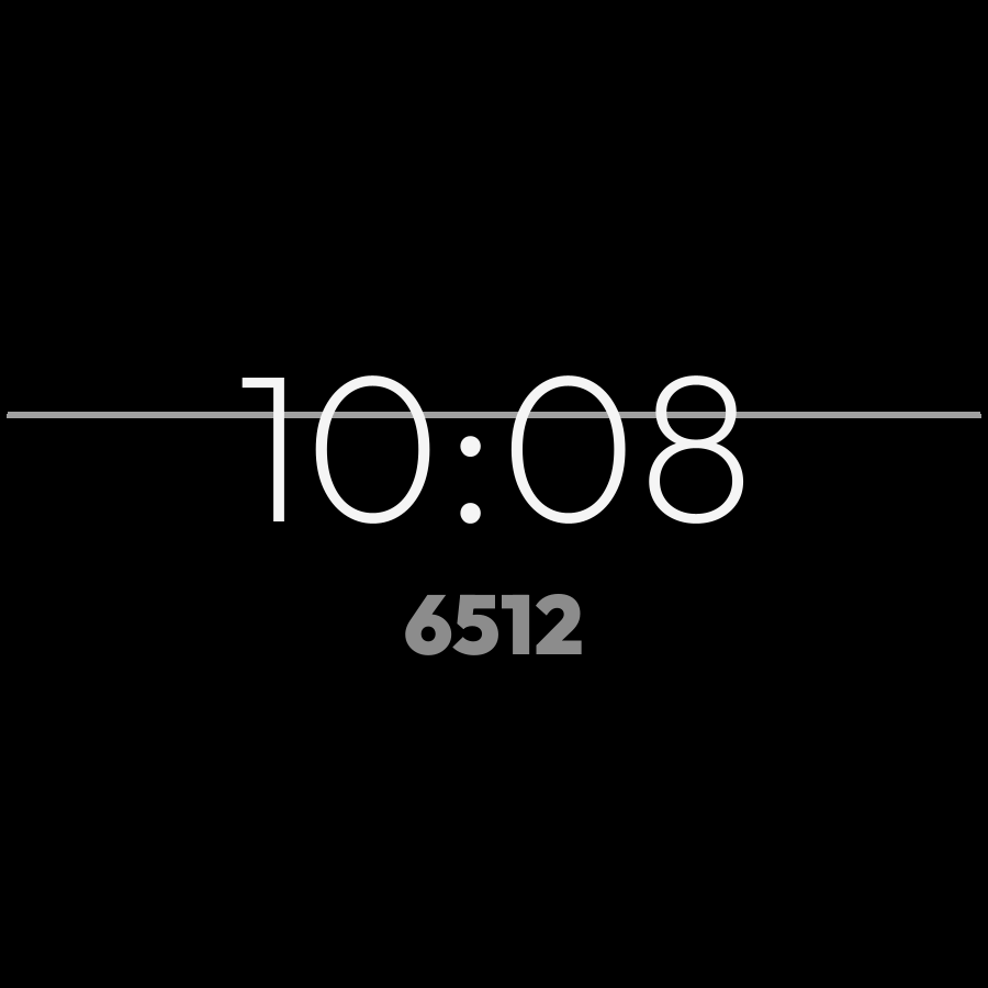 Stride watch face in always-on mode