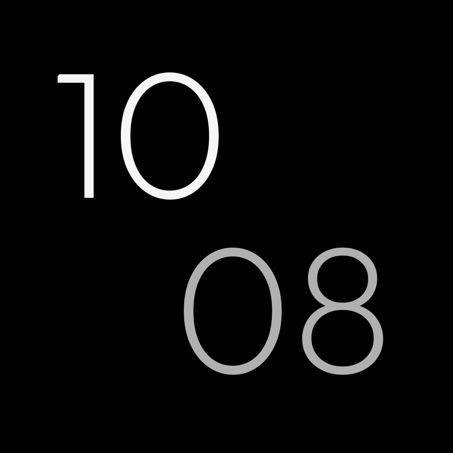 Stack watch face in always-on mode