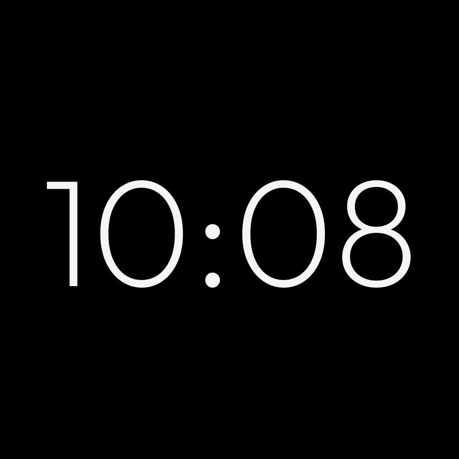 Giant watch face in always-on mode