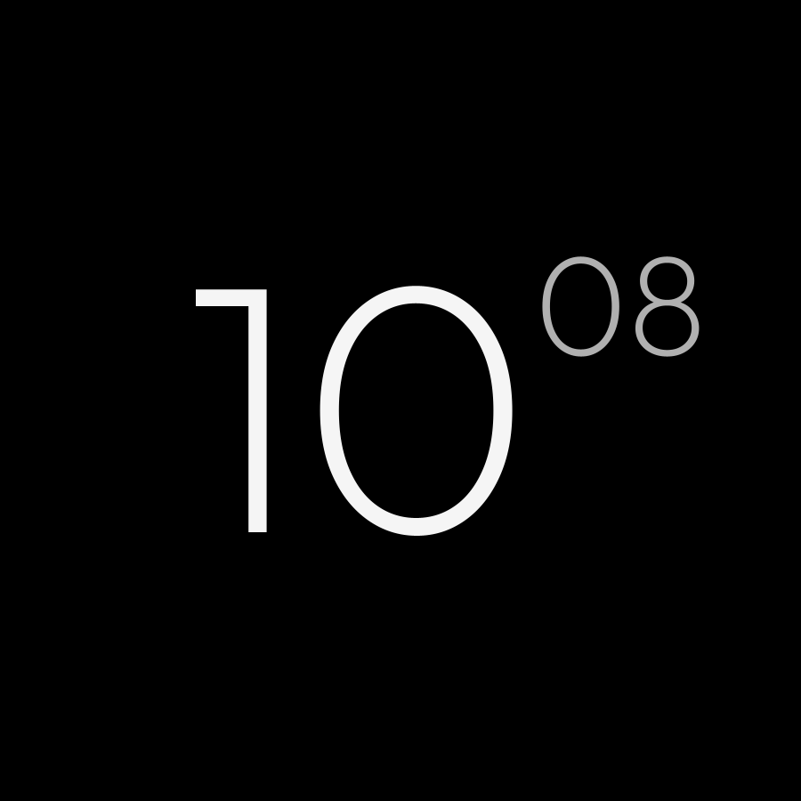 Headline watch face in always-on mode