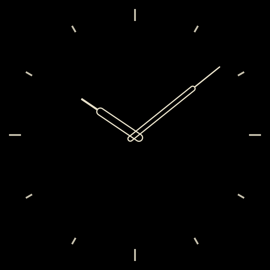Sector watch face in always-on mode