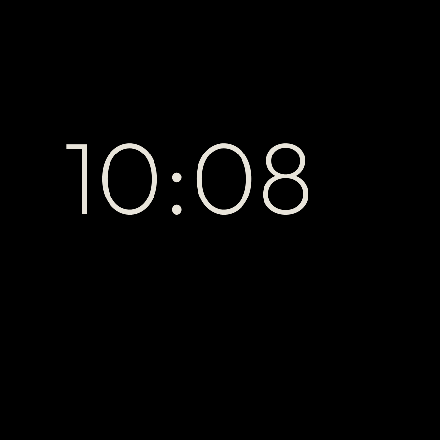 Readable watch face in always-on mode