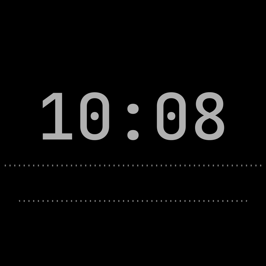 Ticker watch face in always-on mode