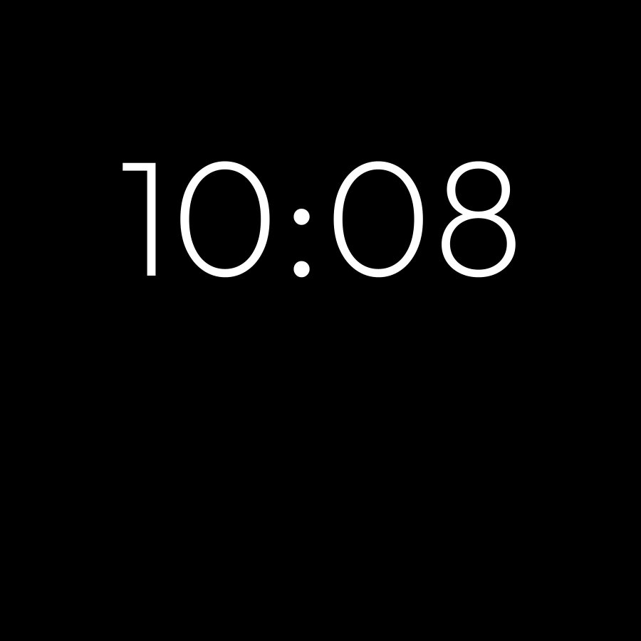 Split watch face in always-on mode
