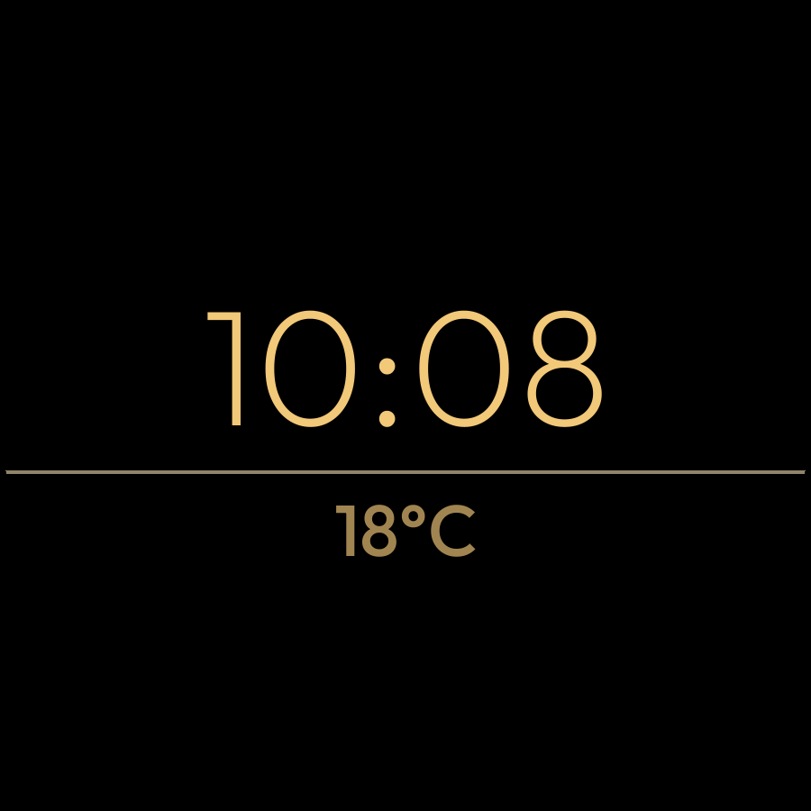 Horizon watch face in always-on mode