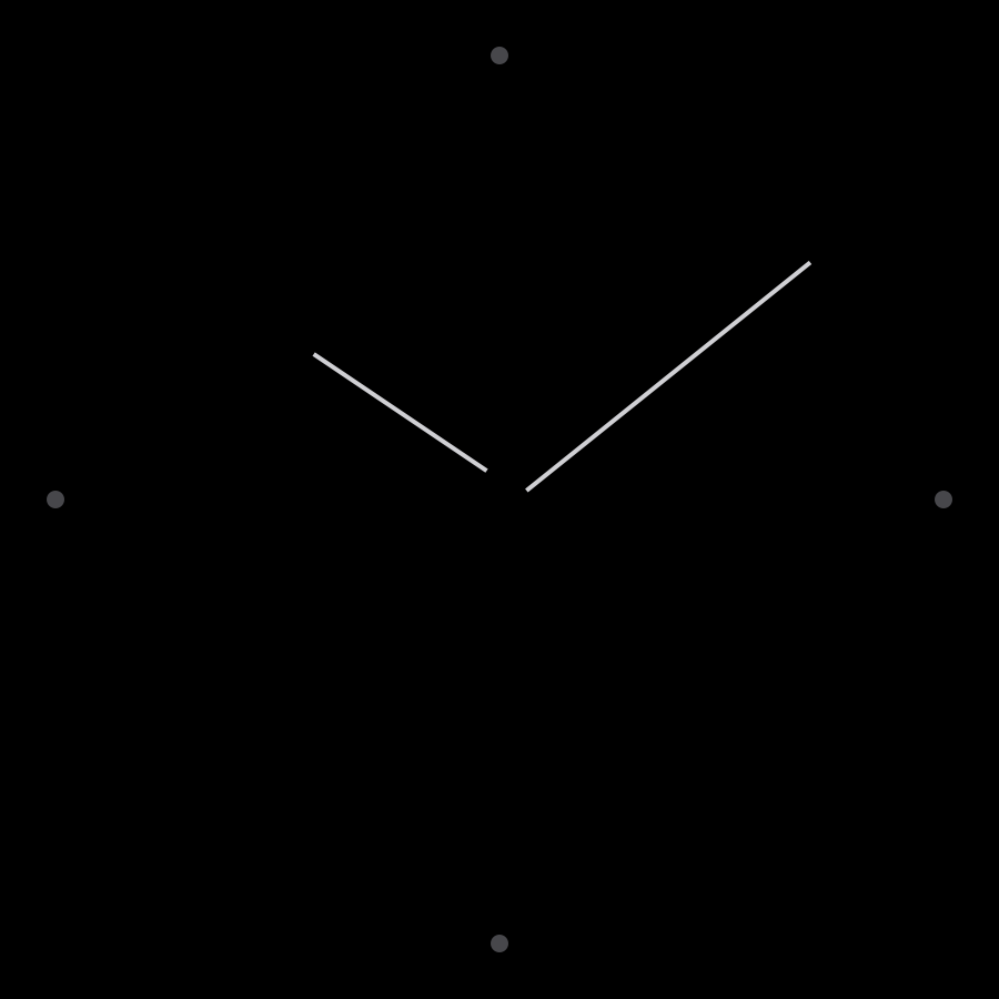 Obsidian Lux watch face in always-on mode