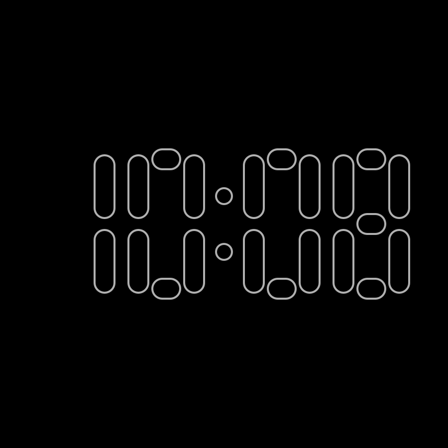 Outline watch face in always-on mode