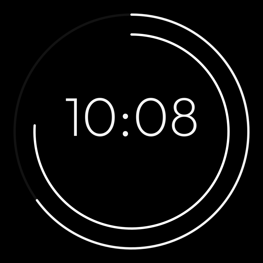 Daily Rings watch face in always-on mode