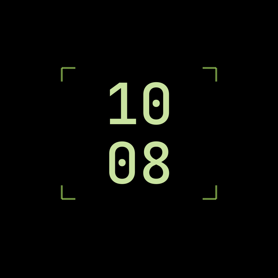 Scout watch face in always-on mode