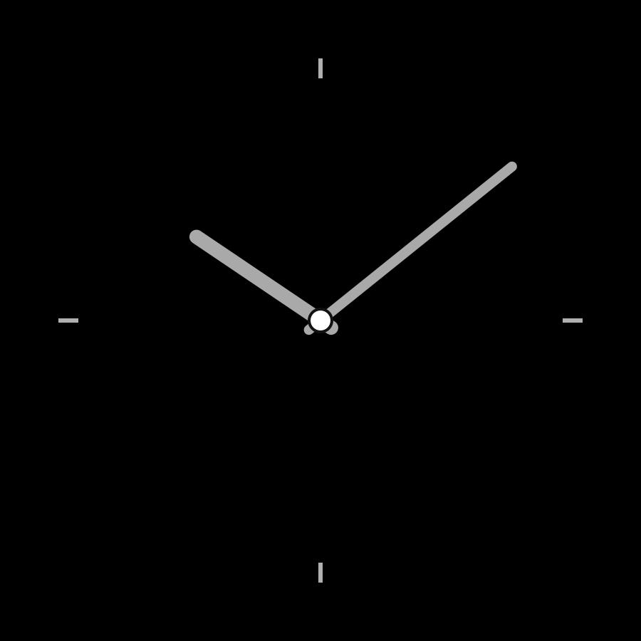 Chrono Hybrid watch face in always-on mode