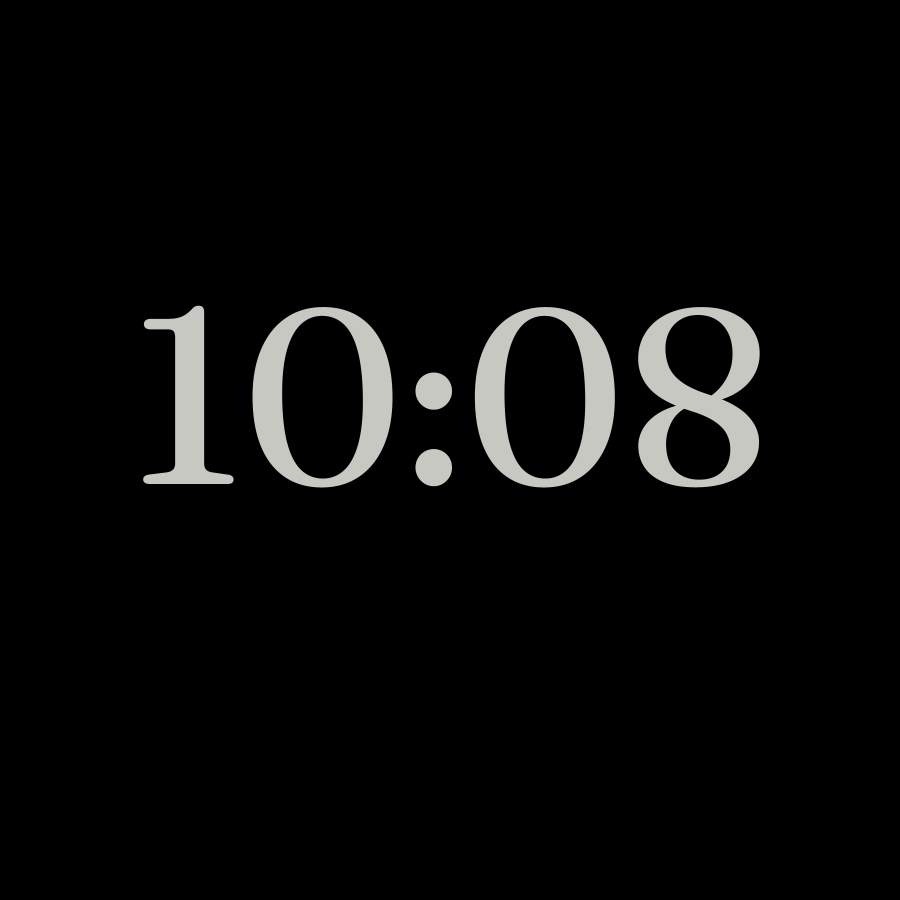 Paper watch face in always-on mode