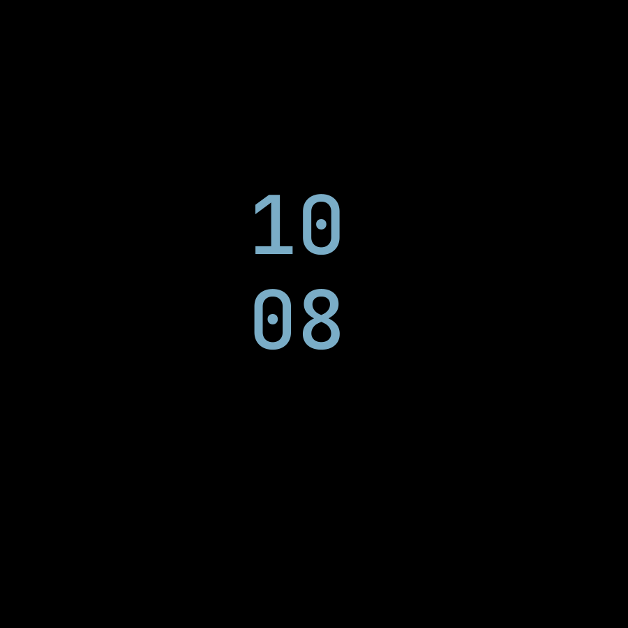 Code watch face in always-on mode