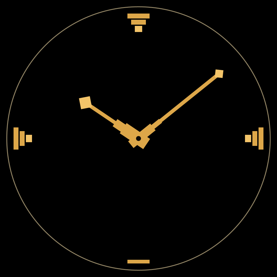 Deco watch face in always-on mode