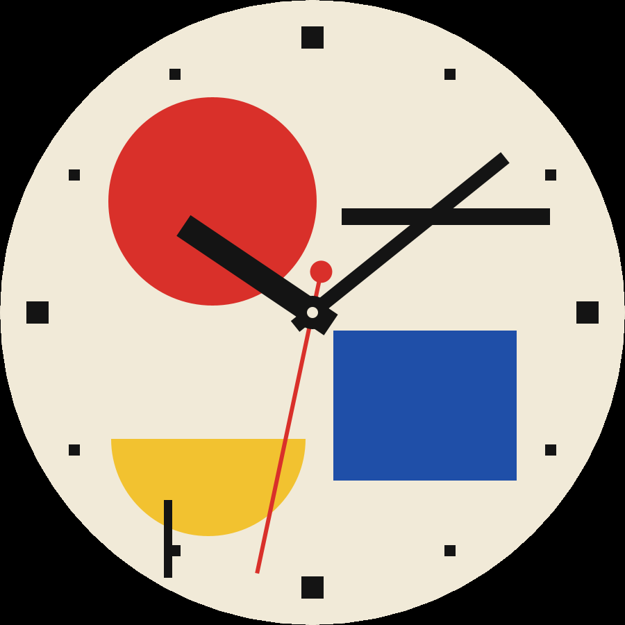 Bauhaus watch face, Classic theme