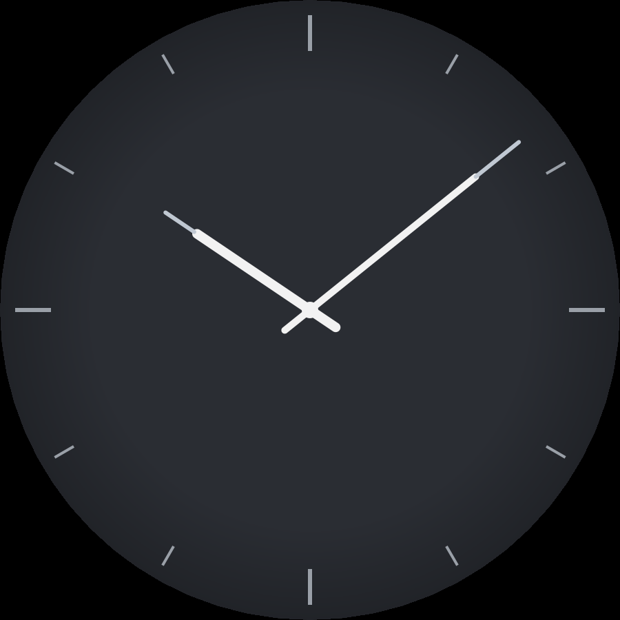 Dress watch face, Graphite theme