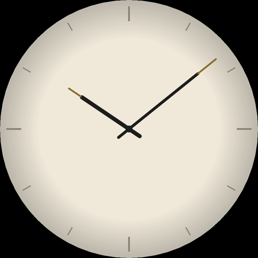 Dress watch face, Ivory theme