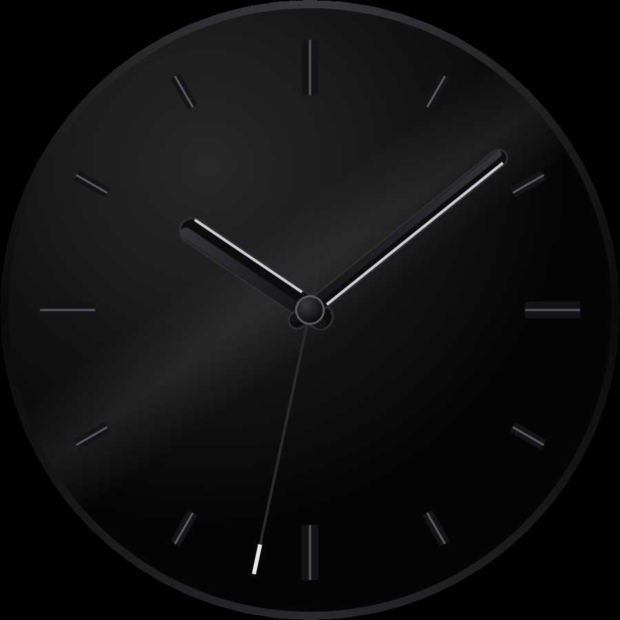 Obsidian Lux watch face, Graphite theme