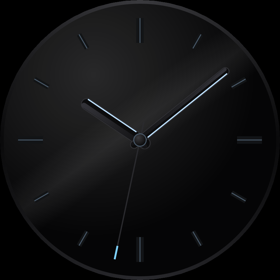 Obsidian Lux watch face, Ice theme