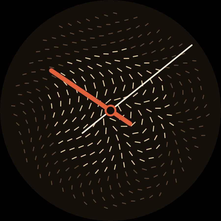 Lines watch face, Sand theme