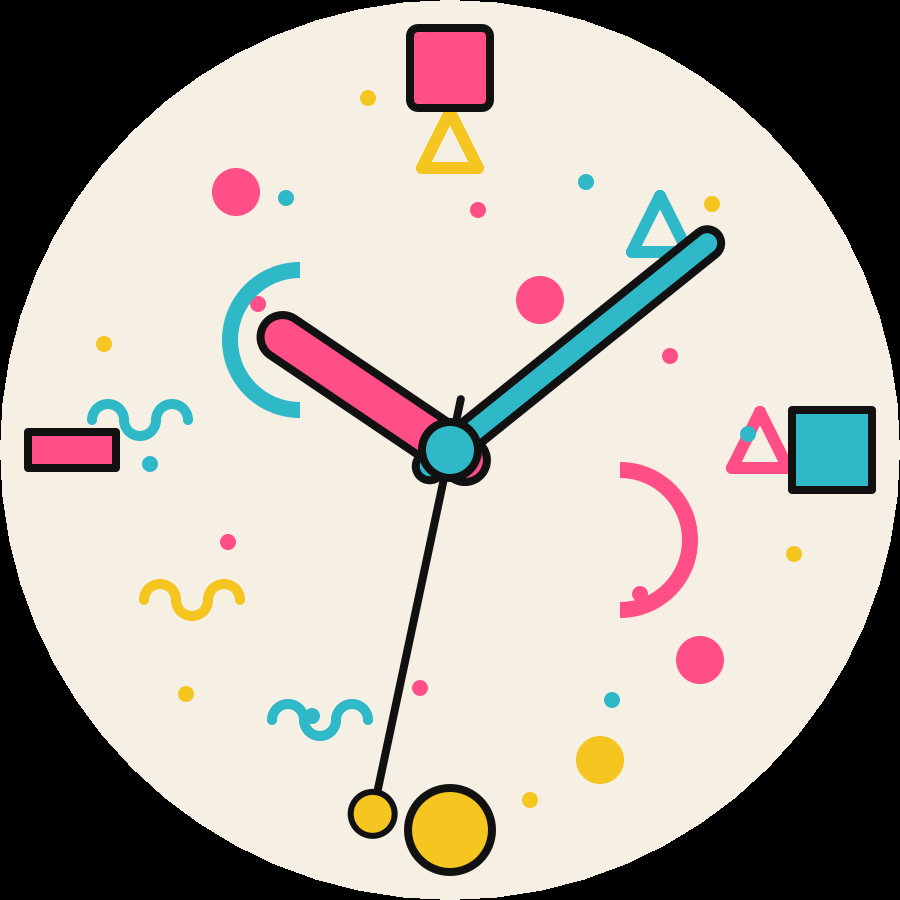 Memphis watch face, Classic theme